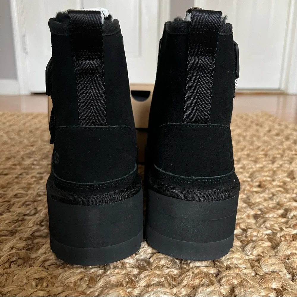 NWT UGG Neumel Platform Strap Chukka Boot Black Various Sizes - Picture 10 of 16